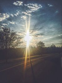 Road passing through landscape