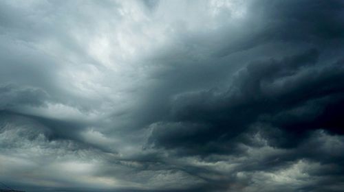 Low angle view of dramatic sky