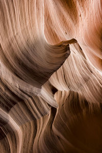 Full frame shot of rock formation in antelope canyon