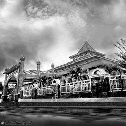 Built structure against cloudy sky