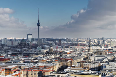 Cityscape against sky