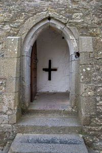 Entrance of historic building