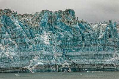 Scenic view of frozen sea against sky