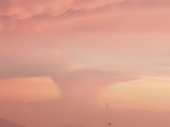 Low angle view of sky during sunset