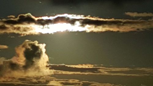 Low angle view of cloudy sky