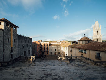 Buildings in a town