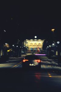 City street at night