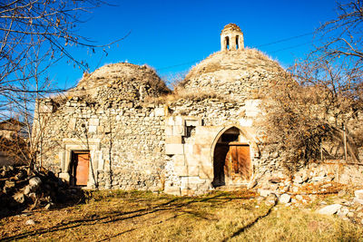 Low angle view of historical building