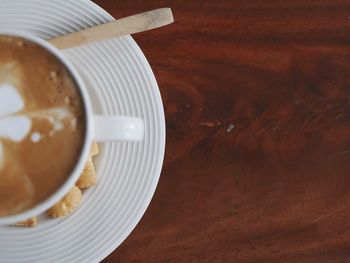 Close-up of coffee on table