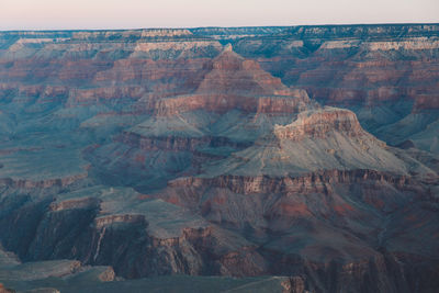 View of rock formations