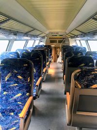 Interior of train