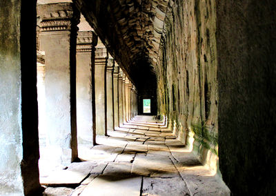 Empty corridor of building