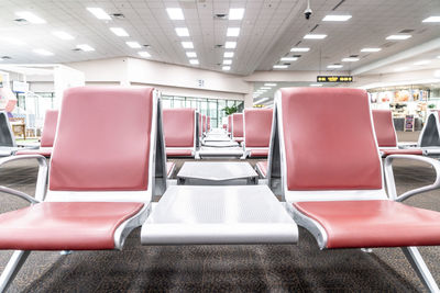 Interior of empty seats