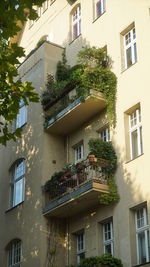 Low angle view of residential building