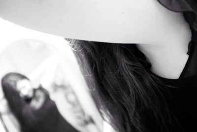 Close-up portrait of woman