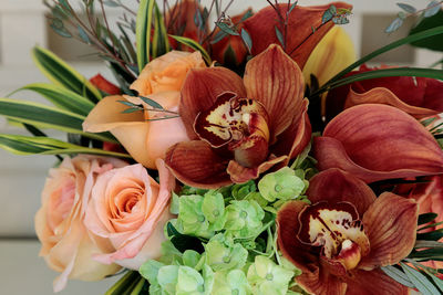 Close-up of rose bouquet