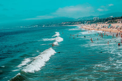 Group of people on beach