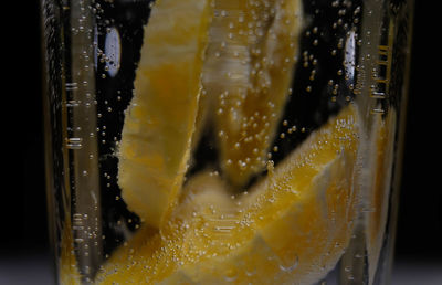 Close-up of drink in glass