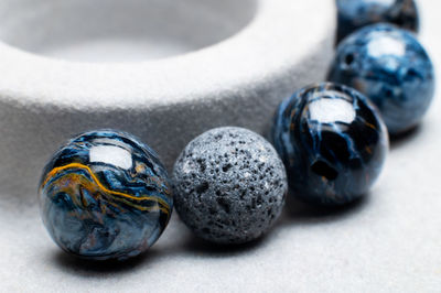 Close-up of pills on table