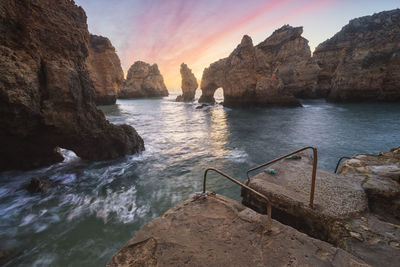 Ponta da piedade in lagos at sunrise