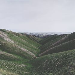 Scenic view of landscape against clear sky