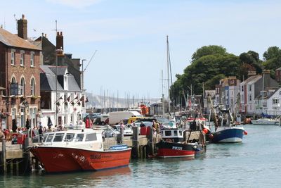 Boats in canal