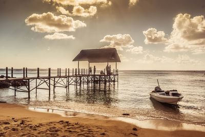 Scenic view of sea against sky