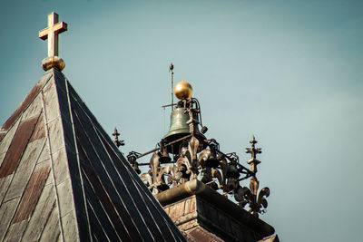 Low angle view of traditional building against sky