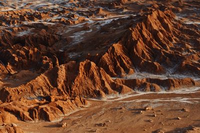 High angle view of desert