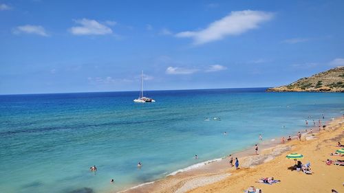 Scenic view of sea against sky