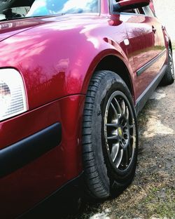 Close-up of vintage car