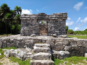 View of old ruins against sky