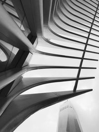 Low angle view of modern building against sky