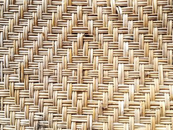 Full frame shot of wicker basket