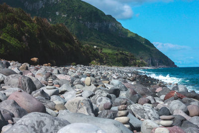 Scenic view of sea against sky