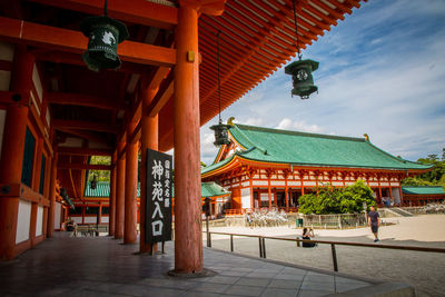 View of temple against sky