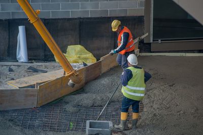 Man working at construction site