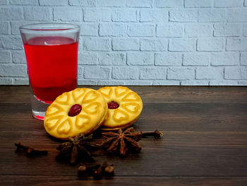 Close-up of drink on table