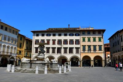 View of historic building against blue sky