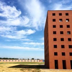 Low angle view of building against sky