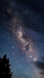 Low angle view of star field