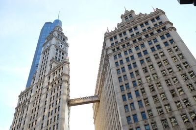 Low angle view of buildings against sky