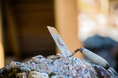 Close-up of hand tool