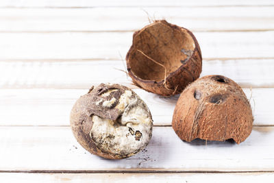 Close-up of bread on table