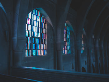 Close-up of window in temple