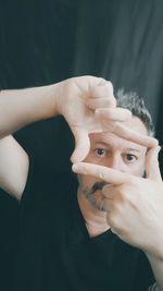 Portrait of man wearing mask