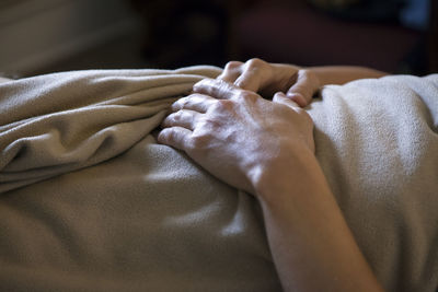 Close-up of hands