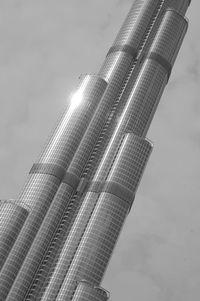 Low angle view of modern building against sky