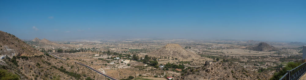 High angle view of city