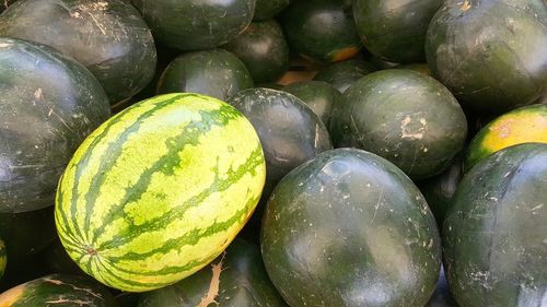 Full frame shot of fruits for sale in market